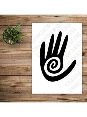 *2 for $20* Tribal hand vinyl decal sticker Handcrafted